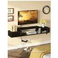 Wall-Mounted TV Shelf with Power Outlet with Storage